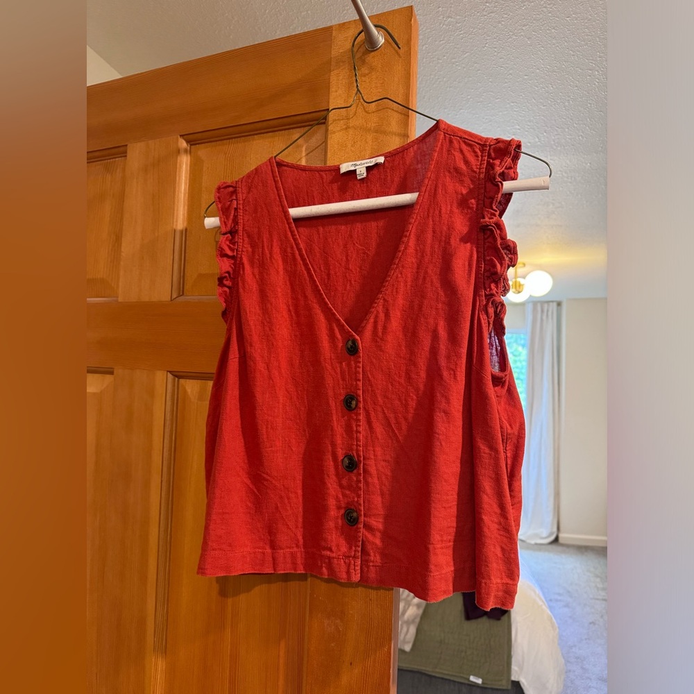 Madewell Flutter Sleeve Blouse
